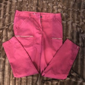 NWOT, LOFT maroon cargo pants